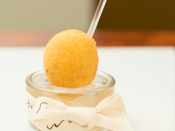 Comté cheese and truffle croquette